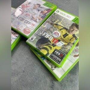 Xbox 360 FIFA Soccer Games Lot 4 FIFA 09 10 11 17 Tested